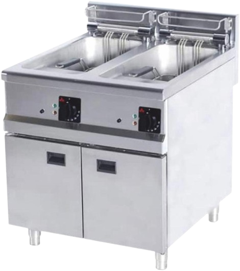 Fritöz dolablı iki gözlü